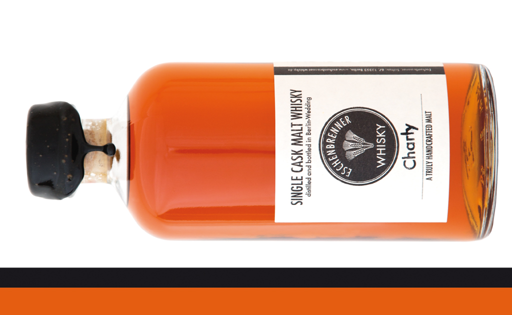 Markenentwicklung, Imageflyer, Logodesign Eschenbrenner Whisky Imageflyer
