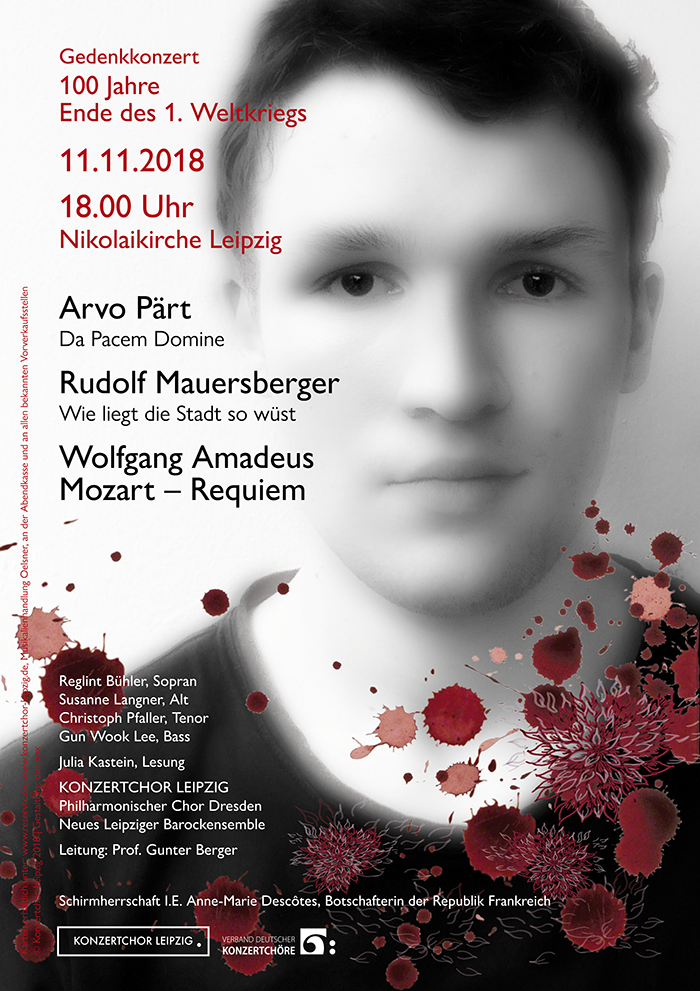 Plakat Gedenkkonzert